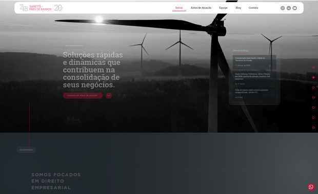 ZPB Advogados: Criação do novo wesbite do escritório de advocacia.