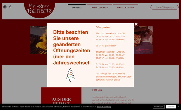 Metzgerei Reinartz: - Logo Design
- Corporate Design
- Webdesign
- Texting