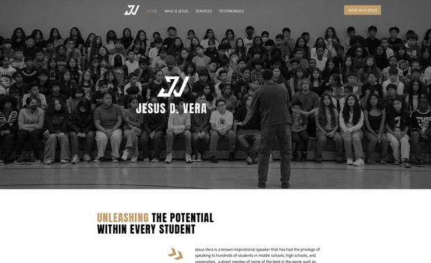 Jesus Vera: Jesus Vera is an inspirational speaker who has had the privilege to speak in many schools across the U.S.