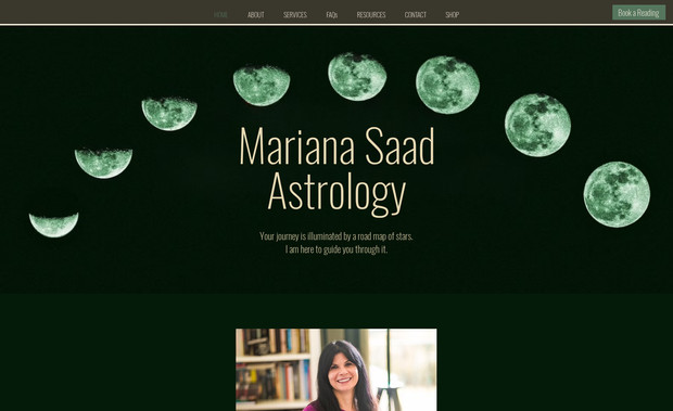 Mariana Saad: Website design