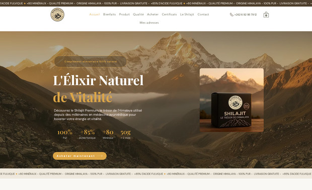 Runshilajit: Refonte totale et SEO 