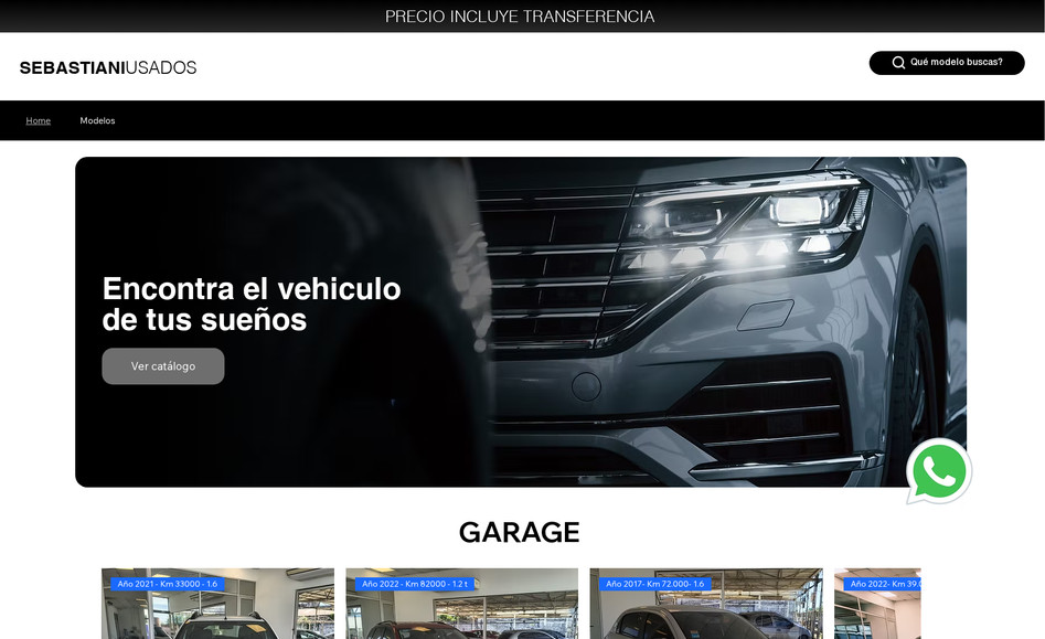 Sebastiani Usados : Sitio web Avanzado - Concesionario de autos