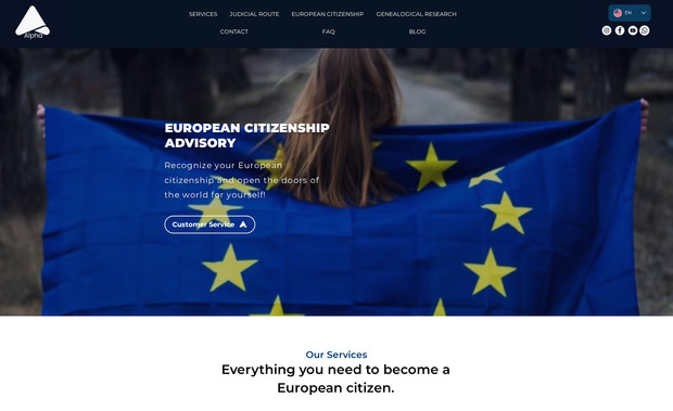 Alpha Cidadania: Otimização de SEO, posicionando várias páginas do site entre os primeiros do Google para termos extremamente concorridos.