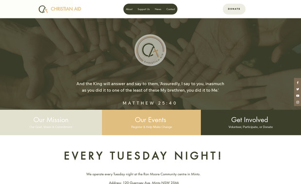 Christian Aid: Charity Website, Full Turn-Key Solutions