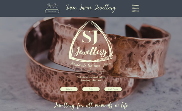 SJ Jewellery: Designed logo and built a website for this brand new business to launch her handmade jewellery service.  Susie loves the artistic design as it reflects her skills and approach to her work.