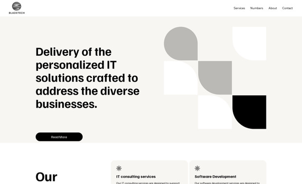 Bladetech Ltd: Website for an IT company