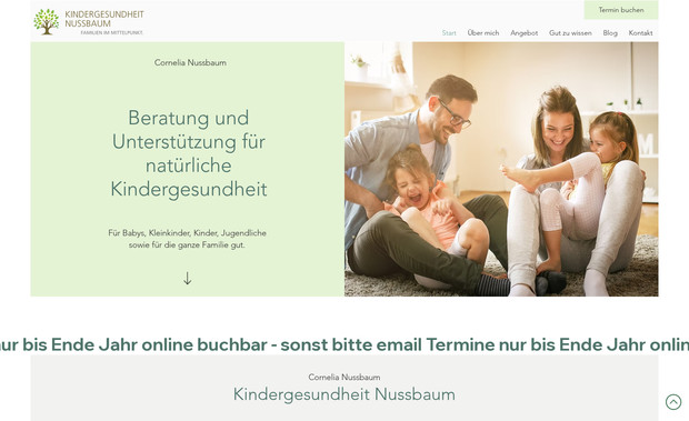 Kindergesundheit Nussbaum: Konzeption, Design und Realisation