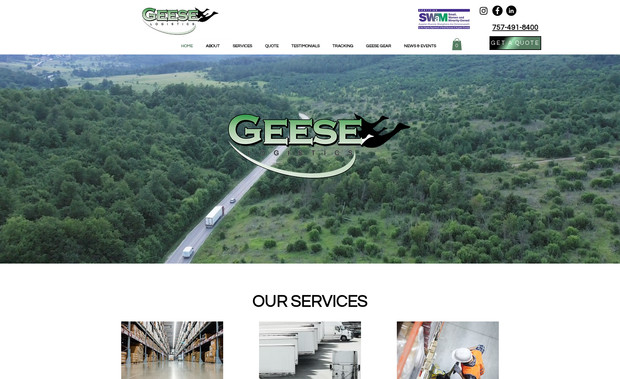 Geese Logistics: Website design