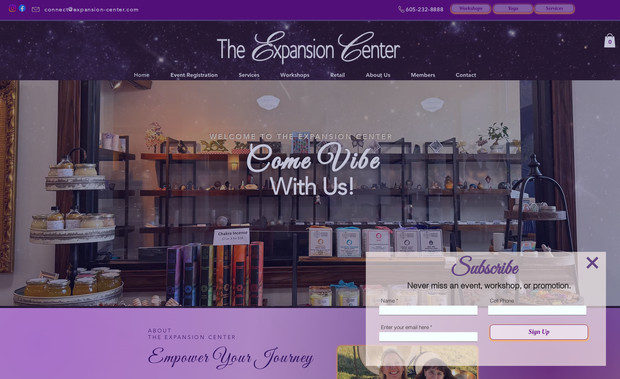 The Expansion Center: The Expansion Center originally built their website on Wix over six years ago. While the site served its purpose, the team noticed challenges with navigation and felt that visitors weren’t converting as effectively as they could. They wanted a refreshed design that was both modern and user-friendly. After the redesign, The Expansion Center has experienced steady month-over-month growth in website traffic and has been pleased with the noticeable improvement in conversions.