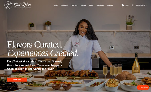 Nikki's Kitchen: A celebrity private chef, needed full automation for her business in order to focus on the business. We also delivered branding and photography to achieve this look.