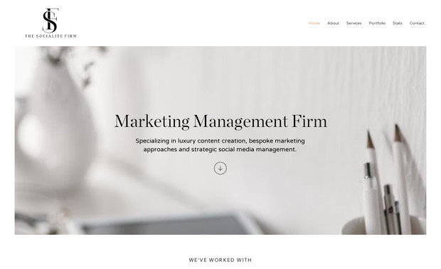 The Socialite Firm: Template customization.