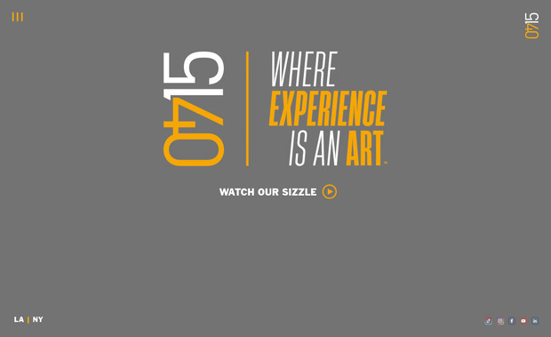 15|40 Productions: Website Redesign