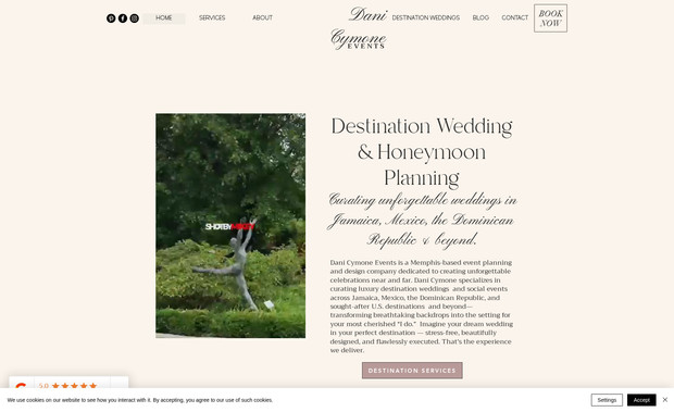 Dani Cymone Events: An elegant and sophisticated website crafted for Dani Cymone Events, showcasing their expertise in creating unforgettable occasions. The design emphasizes a seamless layout, stunning imagery, and essential features like event galleries, service packages, and client testimonials. This website reflects the brand’s dedication to excellence and personalized event planning.