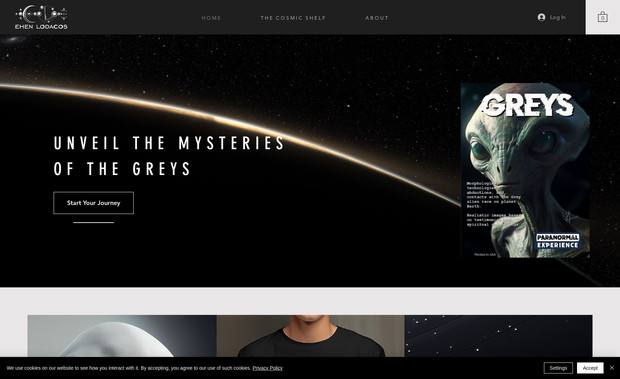 Ehen Lodacos: Ehen Lodacos is a researcher and ufologist who explores unknown phenomena with a scientific approach and open mind.
The website presents his work with clarity and intrigue, balancing credibility, curiosity, and visual appeal.