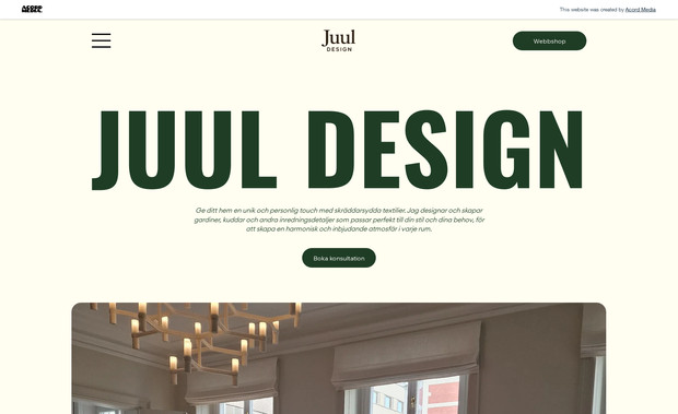Juul Design: Juul Design. En hemtrevlig plattform för specialdesignad heminredning.