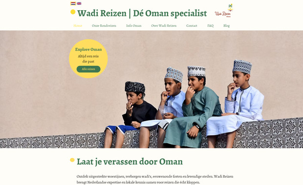 Wadi Reizen: Complete redesign