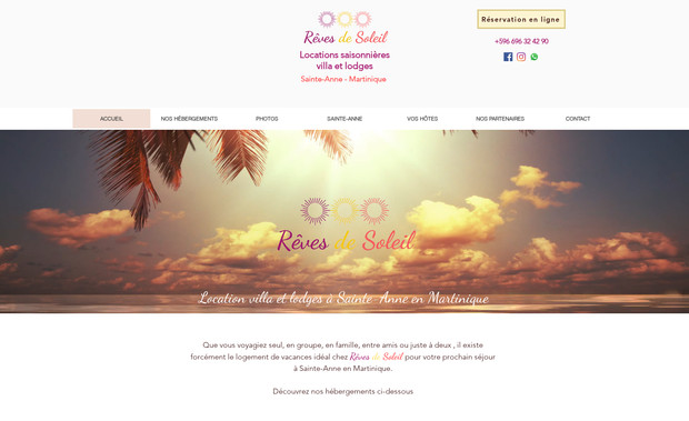 Rêves de Soleil: Optimisation du web design
Optimisation du référencement naturel
Intégration module de réservation en ligne