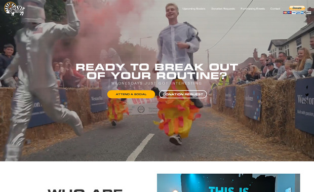 Great Dunmow Round Table: A local men's social club who wanted to showcase their fundraising events and attract new members to join them at their social events.