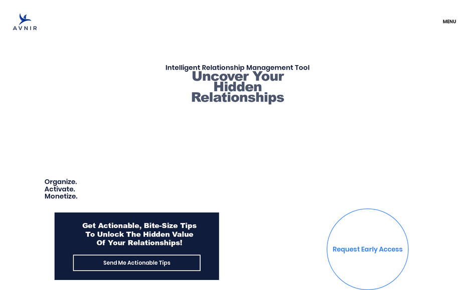 Avnir: Full redesign and buildout from the former site. 