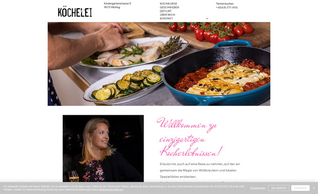 Köchelei: Erlaubt mir, euch auf eine Reise zu nehmen, auf der wir gemeinsam die Magie von Wildkräutern und lokalen Spezialitäten entdecken.

Der Fokus liegt dabei stets auf regionalen Zutaten, die mit saisonalen Produkten kombiniert werden, um authentische Aromen und unvergessliche Geschmackserlebnisse zu schaffen. Ob ihr Anfänger sed oder bereits Kocherfahrung mitbringt, meine Kurse sind darauf ausgerichtet, eure kulinarischen Fähigkeiten zu bereichern und neue Perspektiven in der Küche zu eröffnen.