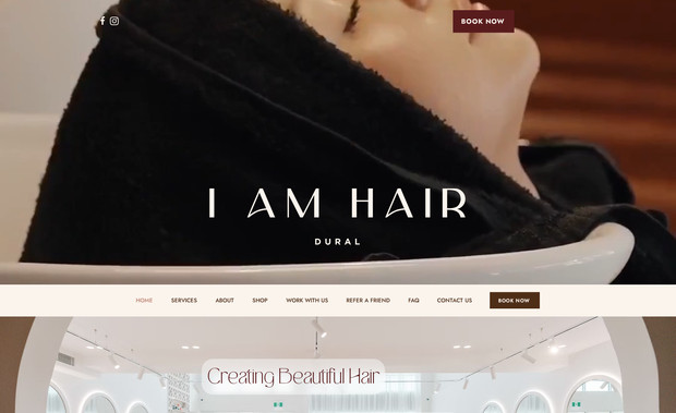 I Am Hair Website: The client have the figma file for this website I have replicate the same design in wix for her. The client was so satisfy with the work.