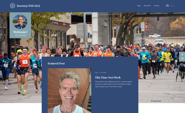 Running With Rick: I have design this complete website including logo and all pages