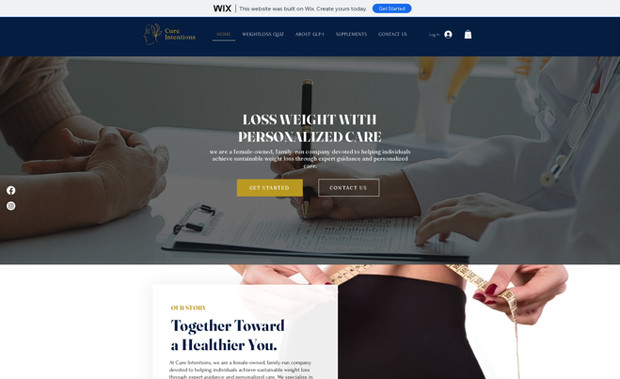 Cure Intentions: In this website I created a custom html form. This is a weight loss quiz form. There are a few inputs where user can enter their date of birth, height, weight and gender. After submission we check the calculation and display the body BMI. 