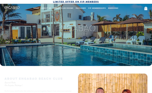 Engabao Beach Club: Website design