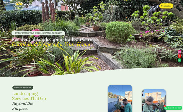 JJ Landscape LLC: Beautiful classic website built for a lovely company. 