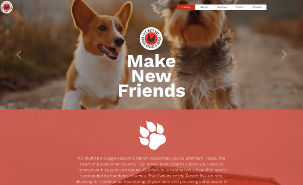 Ks Mutt Hut: Dog Day Care Resort
Media Heavy Website 
Branding Development