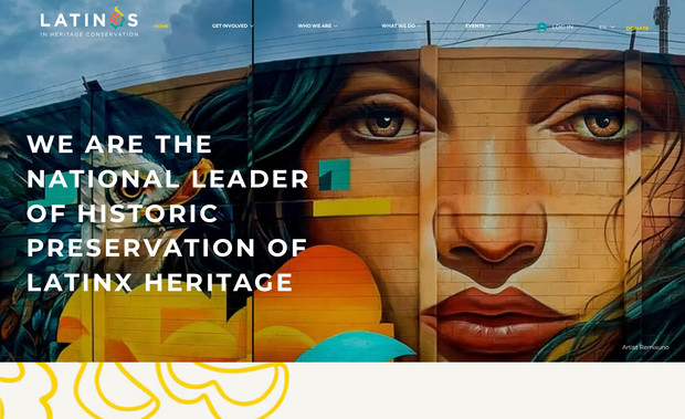 Latinos in Heritage: Web Redesign - Art Direction - Branding - UX - Graphic Design -  - Image/video Curation - HTML - SEO