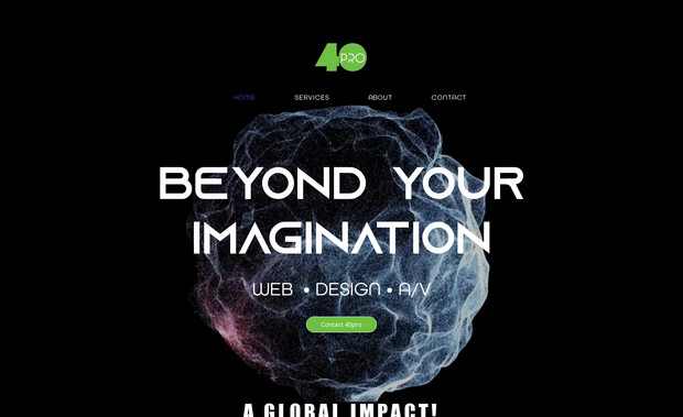 40pro: 40pro website and logo design by 40pro