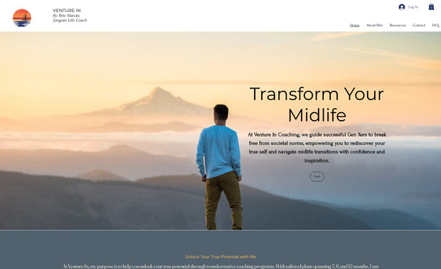 Venture In Jungian Life Coach: Personal Coach utilzing bookings and services, offering inperson and virtual sessions 