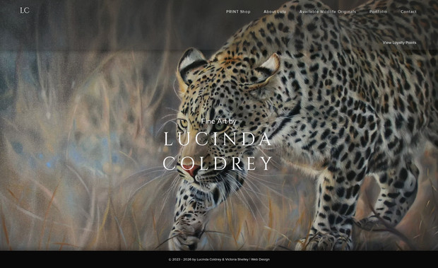 Lucinda Coldrey Fine Art: Lulu Coldrey is a British artist specialising in wildlife art, portraiture and landscape art. Extensive study of the fine arts in Florence and in London has helped her develop her own style in a variety of mediums, from oil paints and charcoal, to watercolour and pastels.