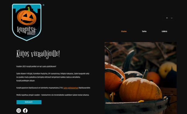 Kurpitsaviikot: A new website for a huge event in Salo