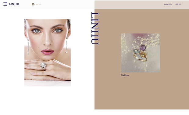 LINHU: ジュエリーショップのオンラインストアを制作しました。