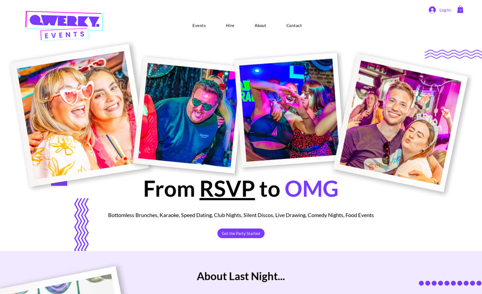 QWERKY EVENTS MAIN: QWERKY Events – Website Design & Build
Client: QWERKY Events
Website: www.qwerky.events
Services: Web Design, UX/UI, Webflow Development, SEO Optimization, Brand Integration

The Brief
QWERKY Events is a Brighton-based events company known for its bold, inclusive experiences from drag brunches and karaoke nights to immersive pop-ups and private parties. They needed a website that captured their vibrant energy and made it easy for users to explore events, book tickets, and hire services.

Our Approach
We designed a playful, high-impact website that mirrors QWERKY's personality fun, fabulous, and unapologetically extra. Built in Webflow, the site features:

Dynamic event listings with filtering by type and location

Integrated booking system for seamless ticket purchases

Custom CMS for easy updates to events and services

Mobile-first responsive design optimized for performance

SEO-friendly structure to boost visibility and reach

The Result
The new site is a digital extension of QWERKY's brand colorful, cheeky, and built to convert. With clear calls to action and an intuitive layout, it invites users to dive into the QWERKY world, whether they're planning a hen do, booking a drag queen, or just looking for a good time.