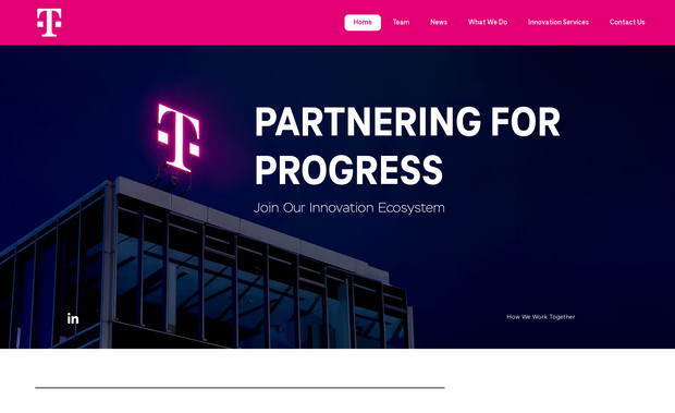 T-Mobile Deutsche Telekom: The Deutsche Telekom Silicon Valley Innovation Center website showcases the company's commitment to fostering technological advancement through strategic partnerships. The site features a clean, user-friendly design with intuitive navigation, allowing visitors to easily access information about their innovation services, current verticals, and partnership opportunities. The inclusion of detailed service descriptions, team member profiles, and success metrics enhances user engagement and trust. Overall, the website serves as a robust platform for Deutsche Telekom to communicate its dedication to innovation and collaboration within the tech ecosystem.