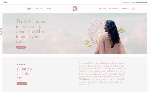 Transolution: Ryan required a new website for their tarot reading services. 