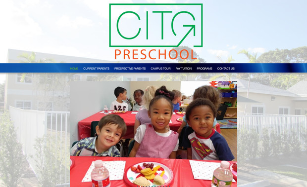 CITG Preschool.: Website for church preschool. They wanted to highlight their programs and teachers. The site is designed to be colorful and fun.