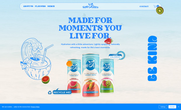 Drink Now CoCo: A new eCommerce site for Drink NowCoco an Ireland's first sparkling coconut water brand which is not only amazingly tasty but also has a lot of good stuff your body needs for getting out and about!