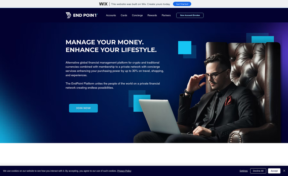 End Point Global: I've implemented customized login and referral system to the website.
