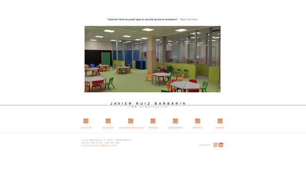 JRB arquitectos: Diseño web