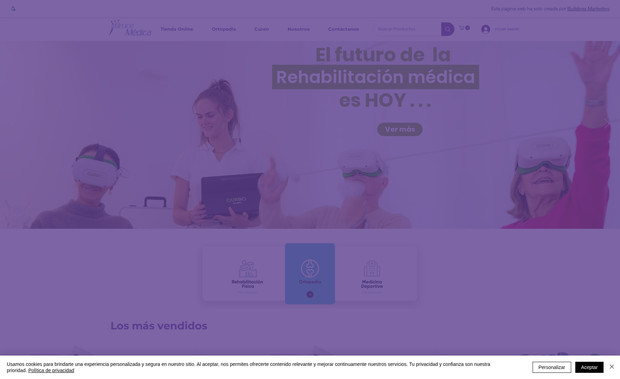 Bruce Medica: Diseño de E-commerce  y catálogo personalizado,  Integración con Merchant y Meta para estrategia de Ads.