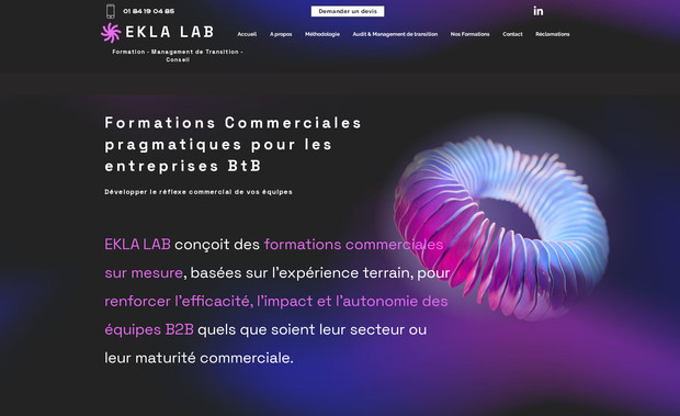 EKLA LAB: Création site + SEO
