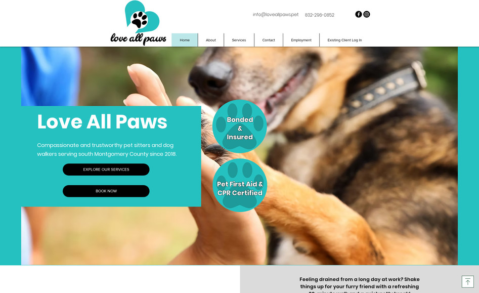 Love All Paws LLC: Website Design
