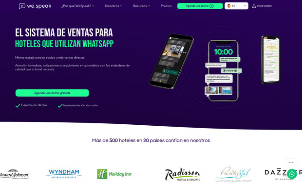 We Speak: Migración a Wix Studio. Actualización y mejora de funcionalidades. Estrategia SEO