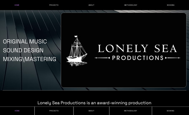 LonelySeaProductions: Final, pixel-perfect design