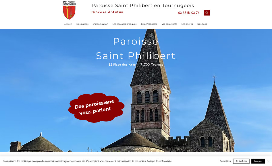 Paroisse Tournus 71: Création et gestion de la Paroisse Saint-Philibert à Tournus 