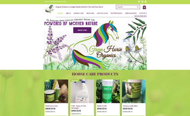Green Horse Organics: Custom Website Makeover on Wix, and Search Engine Optimization.

The client requested a makeover for their website they had built themselves many years ago. Their website was built on the old Wix editor (before sections), and needed updating to better reflect their unique business. 

Their new website is ranking on search engines, and their customers love the new design.